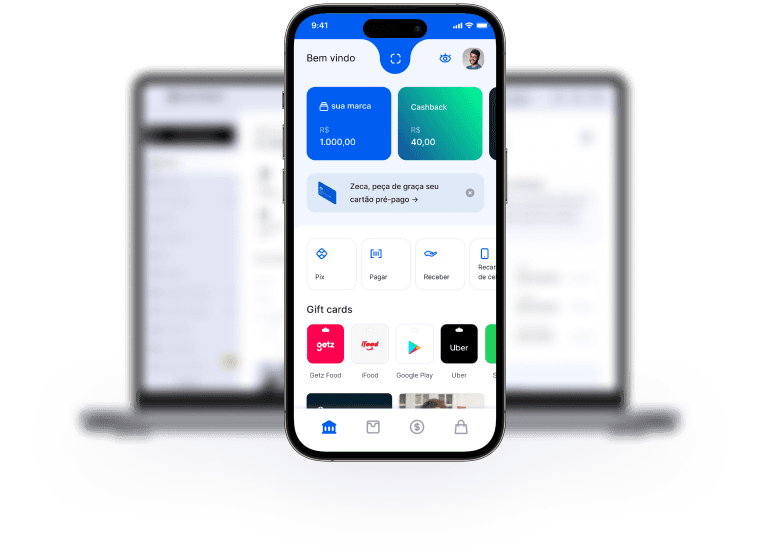 Imagem de celular e notebook