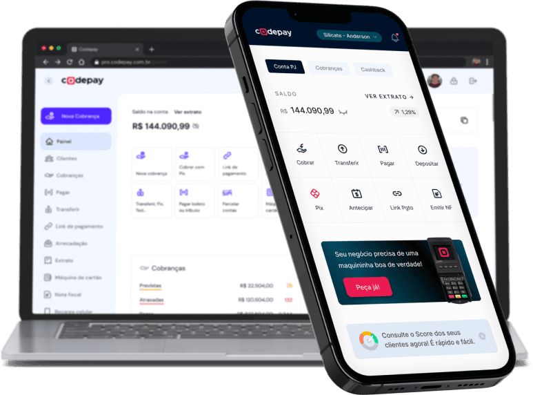 imagem de notebook e celular